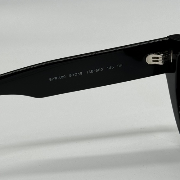 NEW PRA09S 1AB5S0 PRADA WOMEN SUNGLASSES SPR A09 1AB5S0 BLACK PRADA PR A09S - Picture 9 of 11